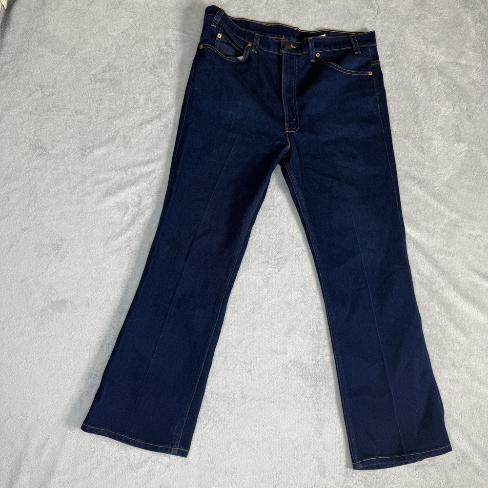 Vintage Levi's 517 Jeans Men's 38x30 Orange Tab Dark Wash Bootcut USA 4182